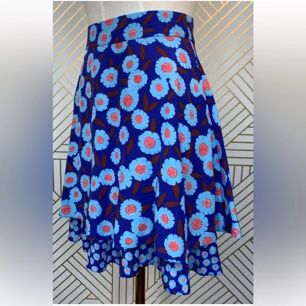 Kate Spade New York - Tangier Floral Double Layer Skirt Size 2 - Picture 12 of 17